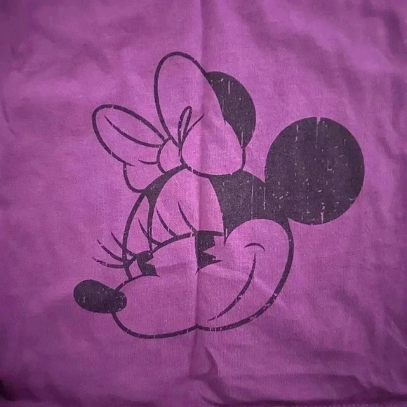 Disney Parks Purple Minnie Mouse Long Sleeve Shirt Size Medium - Picture 5 of 6